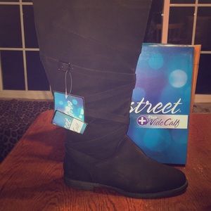 Wide Calf Knee High Dress Boots Size 12W